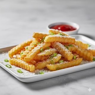 Patatine fritte fiocco di neve