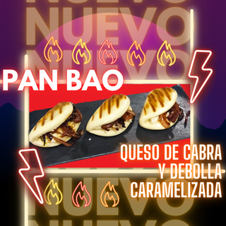 Pan Bao De Queso De Cabra Y Cebolla Caramelizada (3 Uds.)