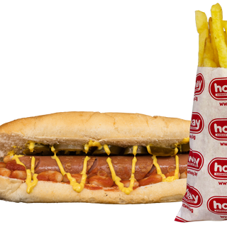 Хот - дог с кренвирш + малки картофки (370г)