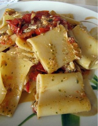Paccheri polpa di granchio  