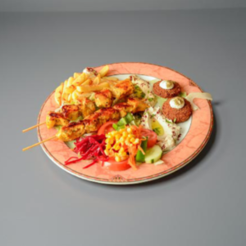 Plato Brochetas Pollo