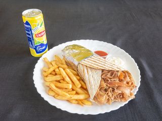 Menú durum solo carne y salsas (sin enslada)