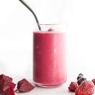 Banana mint strawberry beetroot