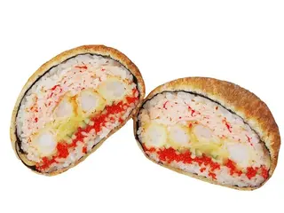 Sushi-Burger z krewetkami w tempurze