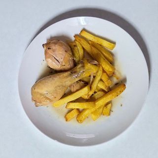 Jamoncitos / Muslitos de pollo Encebollados (2ud)