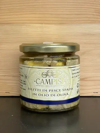 Filetti di pesce spada in olio d’oliva 220gr