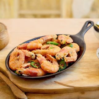 63. Gamberi alla piastra