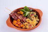 Стручковая фасоль с купатами