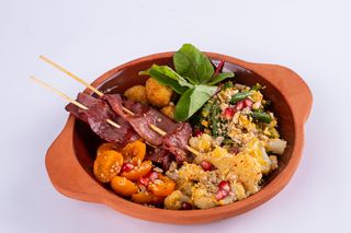 Стручковая фасоль с купатами