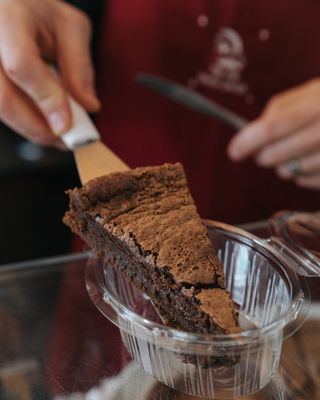 Fatia de Bolo Mousse de Chocolate