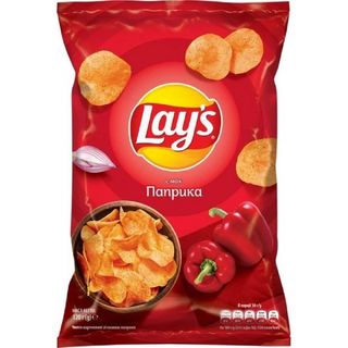 Чіпси Lays Зі Смаком Паприки, Велика Упаковка 120 Грм