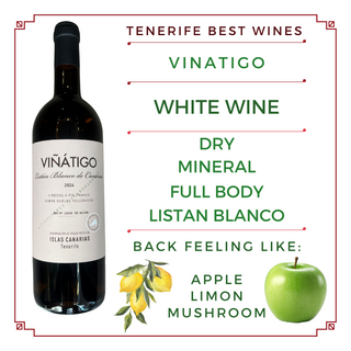 Vino Blanco Seco para comer, de Tenerife