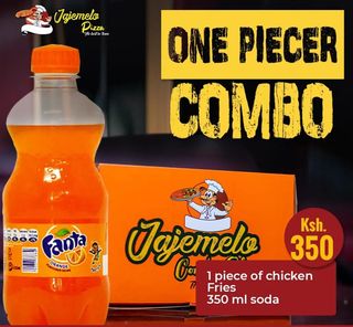 1 Piece of Chicken, Fries, 350ml Soda