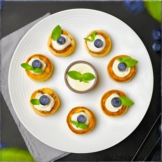 Placki twarogowe z wanilią (4szt.)