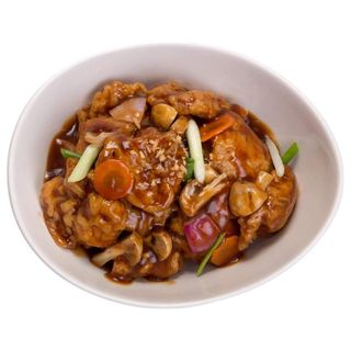 Pollo con salsa de ostra