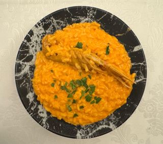 Riso alla crema di scampi