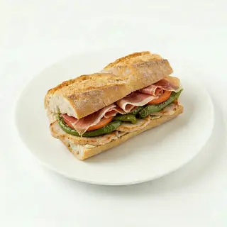 Bocadillo Serranito Con Pan Rústico