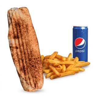Rollo Kebab Amerykańskie (małe), frytki, Pepsi 0.33l