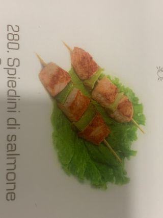 280.Spiedini di salmone 2pz