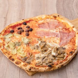 Pizza Clásica 4 Stagioni Individual