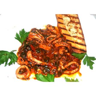 Chopped Calamari And  Octopus Temaki