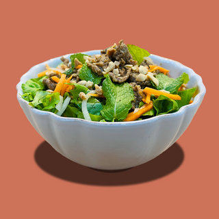 Bun Bo Nam Bo- Salada de Macarrão de Arroz com Carne de Vaca