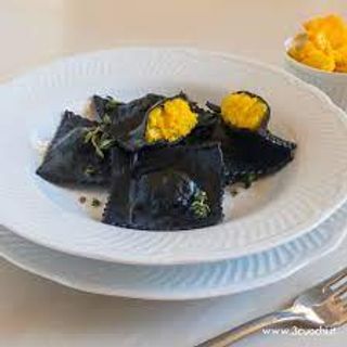 Noir di cappesante al profumo di zafferano  2 porzioni