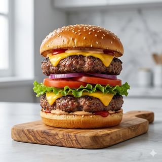 Double hamburger