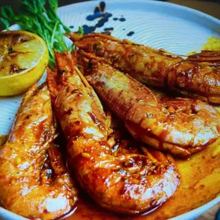 Langostinos al brandy