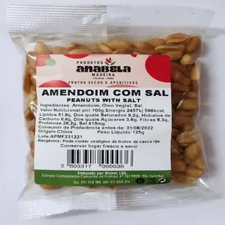 Amendoim com Sal 125 gr