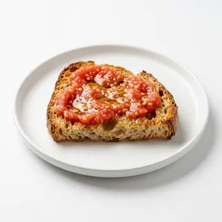 1/2 Tostada Con Tomate Y Aceite