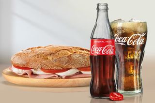 Panino con Coca-Cola