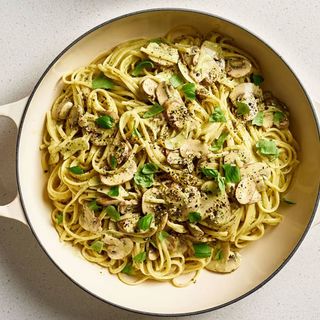 Mushroom & Pesto Pasta