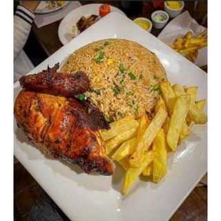 Chicken Pilao and Chips