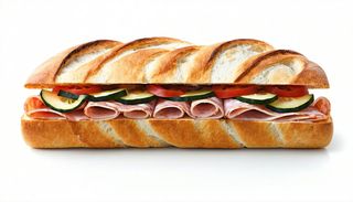 Panino con capocollo paesano e melanzane