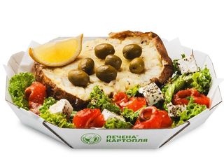 Картопля з сьомгою (від 500g)