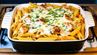 Penne cu pui la cuptor