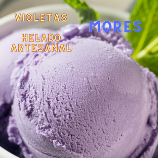 Helado artesanal de Violetas de MORES 500 ml
