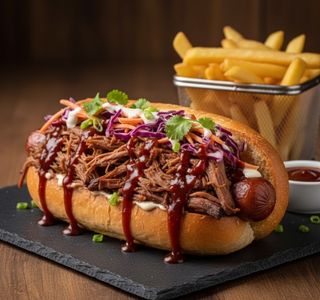 Hot Dog Pulled Ternera