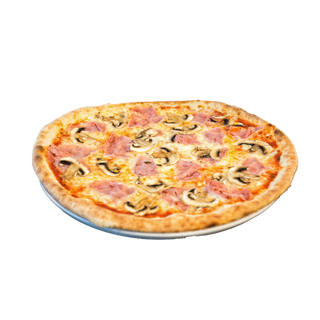 Pizza Clásica De Prosciutto Y Funghi