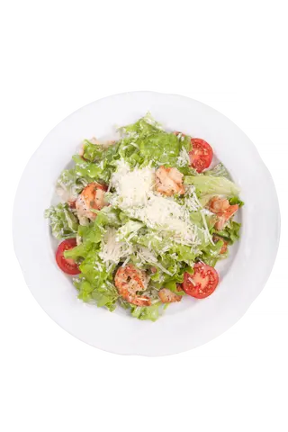 Salată Cezar cu creveti la grătar