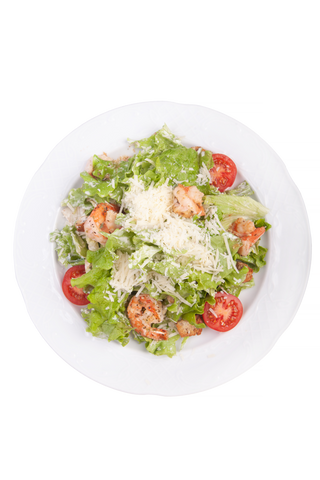 Salată Cezar cu creveti la grătar