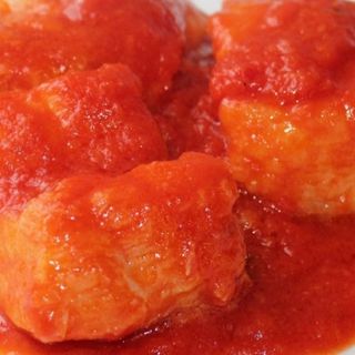 Menu (1)Lentejas   (2)Bacalao con tomate