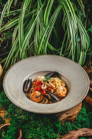 Спагетти с морепродуктами