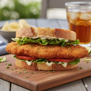 Сандвип със пилешки шницел