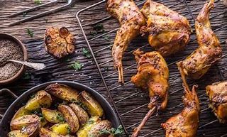 Plat Lapin Grillé Complet