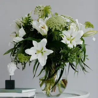 Ramo De Flor Blanca Sencillo 
