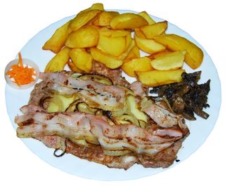 Ceafa piratata cu garnitura