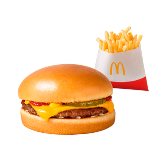 Cheeseburger 2forU z frytkami