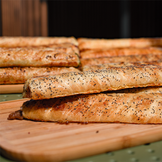 Rollini with mushrooms